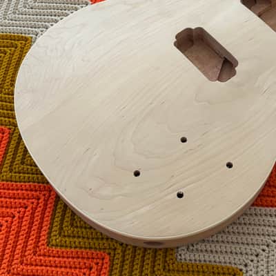 Solid Body Guitar Kit - Maple Cap Mahogany Body and Neck! - image 5