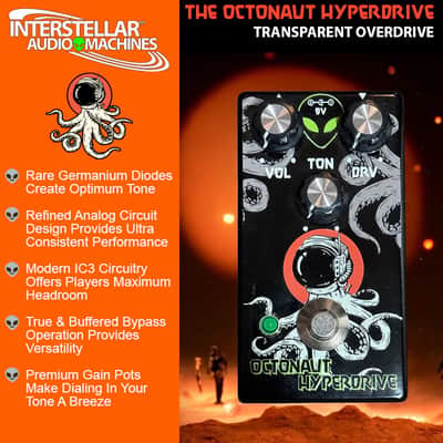 INTERSTELLER AUDIO MACHINES / OCTONAUT HYPERDRIVE \ OD PEDAL + FREE 9V ADAPTOR image 4