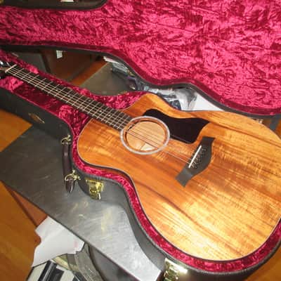 Taylor 224ce-K DLX Koa Grand Auditorium with ES2 Electronics, Cutaway 2017 - 2018 - Shaded Edgeburst image 1