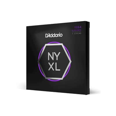 D'Addario NYXL 11-64 Medium 7 String Electric Guitar Strings - NYXL1164 image 2