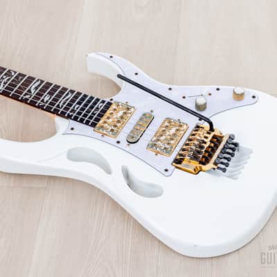 2020 Ibanez Steve Vai signature PIA3761 Paradise In Art Stallion White w/ Case, Tags image 11