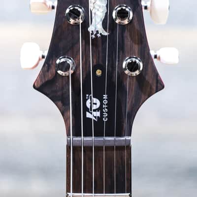 PRS 40th Anniversary Custom 24-08 Semi-Hollow Limited Edition Charcoal Cherry Burst Electric Guitar w/Case image 5