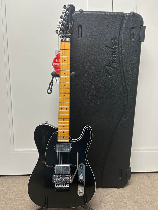 Fender American Ultra Luxe Telecaster Floyd Rose HH - Mystic Black
