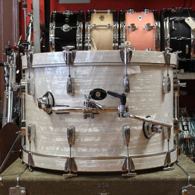 2006 Buddy Rich Drum Company Outfit in White Marine Pearl 14x24 9x13 16x16 16x16 image 3