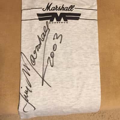 Jim Marshall Autographed Marshall Amp Signed T-Shirt 2003 - Brand NEW image 1