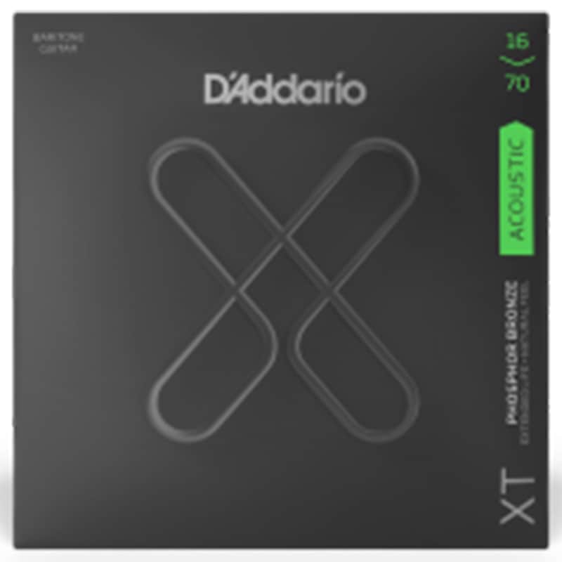 D'Addario XT Coated Phosphor Bronze Strings for Acoustic Baritone Guitar - 16-70 image 1