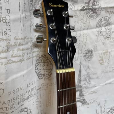 1990’s Samick SG-21 F Flame Maple Top Vintage Sunburst Finish RARE! image 2