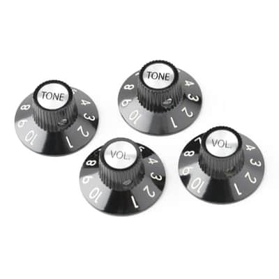 Fender 72 Telecaster Custom Knobs (4), Black image 2