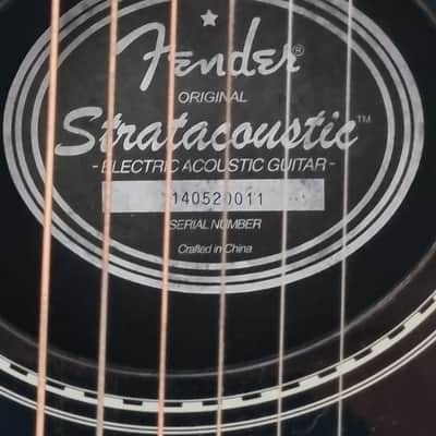 Fender Standard Stratacoustic 2009 - 2018 - Black image 2