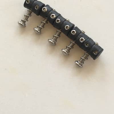 5 Black Graph Tech Saddles Offset Bridge Fender Jaguar Jazzmaster Mustang Guitar image 6