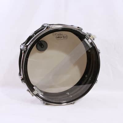 90's-Mid 2000's Ludwig LM404 "Black Galaxy" Acrolite Snare Drum w/ Case, Stand, Sticks, & Practice Pad image 3