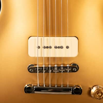 Eastman SB56 Electric Guitar - Vintage Satin Gold with Padded Gig Bag image 10