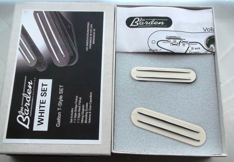 JBE Pickups aka Joe Barden Danny Gatton Telecaster Pickup Set WHITE Made in USA image 1