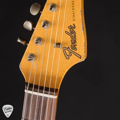 Fender Custom Shop Limited Edition Hotshot Stratocaster Heavy Relic - Black Sparkle over Aged Chartreuse Sparkle/Fender Custom Shop Event Instrument image 7