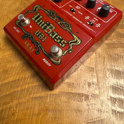 Akai UniBass UB1 Harmonized Bass Distortion 2000s - Red image 3