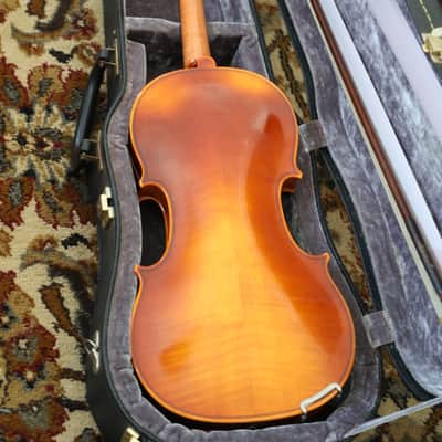 Vintage Full Sized Violin with Case and Bow 1970's image 4