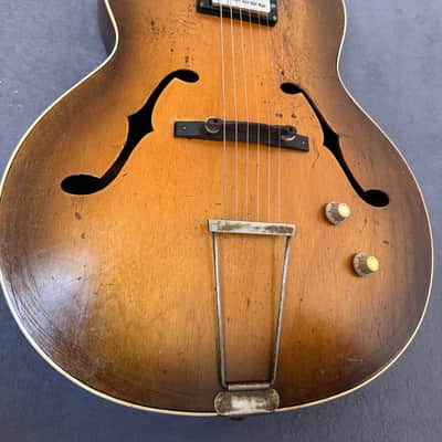 Hoyer restored archtop 1950s - trussrod, refret, pickup etc with video image 4