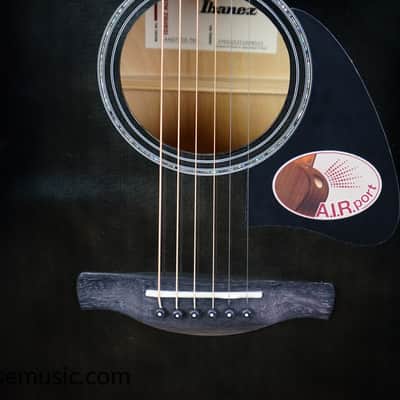 Ibanez AAD77CE-TKS Advanced Acoustic - Transparent Black Sunburst High Gloss image 5