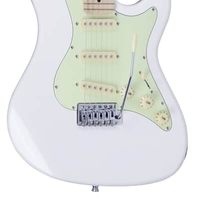 Strinberg STS100 Stratocaster - White - Gigbag included image 1