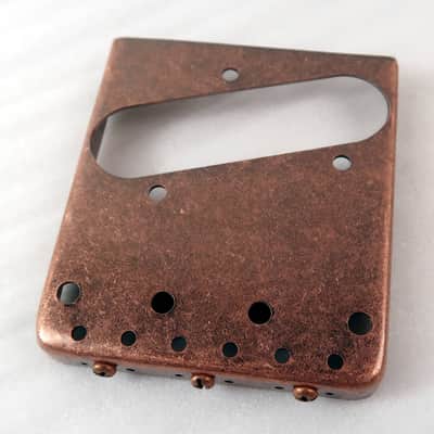 Tele ® Bridge Distressed Copper / Bronze Finish Ashtray Style String Thru or Top Load image 5