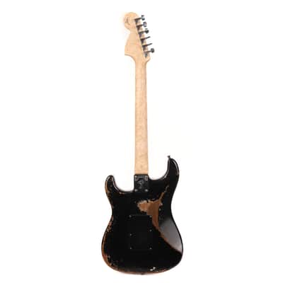 Mint Fender Custom Shop 1969 Stratocaster Masterbuilt Andy Hicks Heavy Relic Black image 3