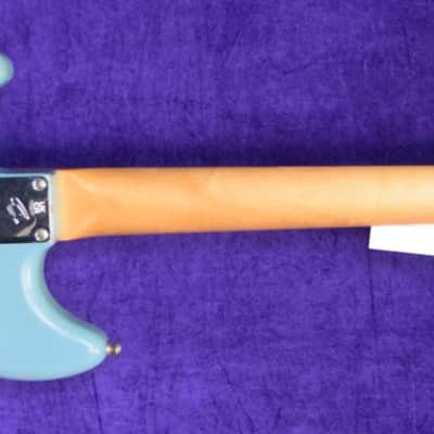 Fender Mustang Justin Meldal-Johnsen (JMJ) Short Scale, Daphne Blue with Rosewood image 6