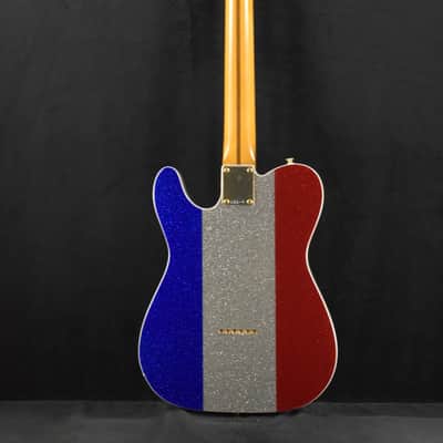 Fender Buck Owens Telecaster Red, Silver and Blue Sparkle Maple Fingerboard image 9