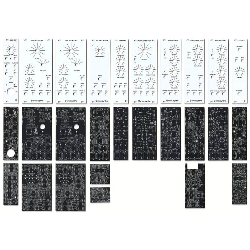 Erica Synths Polivoks Eurorack System 84hp Set White Panels + PCB's DIY image 1