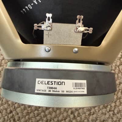 Celestion T3904 Vintage 30 12" 60W 16 Ohm Speaker 2020’s - Black image 3