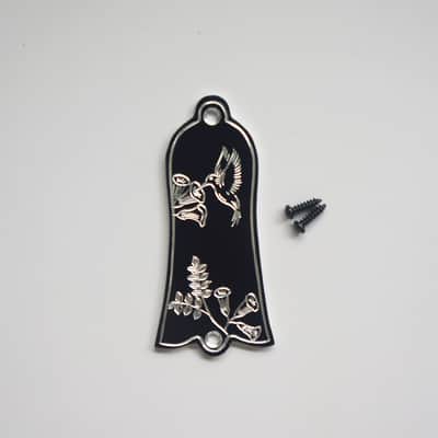 Engraved Aluminum Hummingbird Guitar Truss Rod Cover Plate image 8