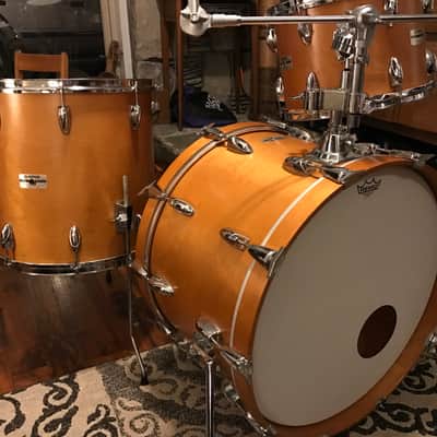 Vintage Yamaha 9000 Series Drum Set in Real Wood Satin - 14x22, 16x16 & 9x13  Pre-Recording Custom image 2
