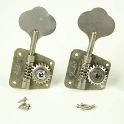 1968-1972 Vintage Fender Jazz/Telecaster/Precision Bass PBass ~NICKEL TUNERS~ Set 1969,1970,1971 image 4