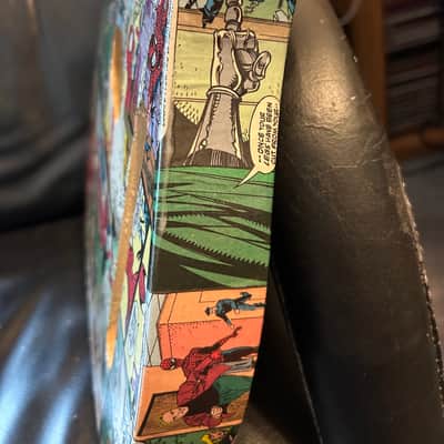 Custom Telecaster Tele Body w/Hand applied Spiderman/Dr. Doom Comic book panels image 5