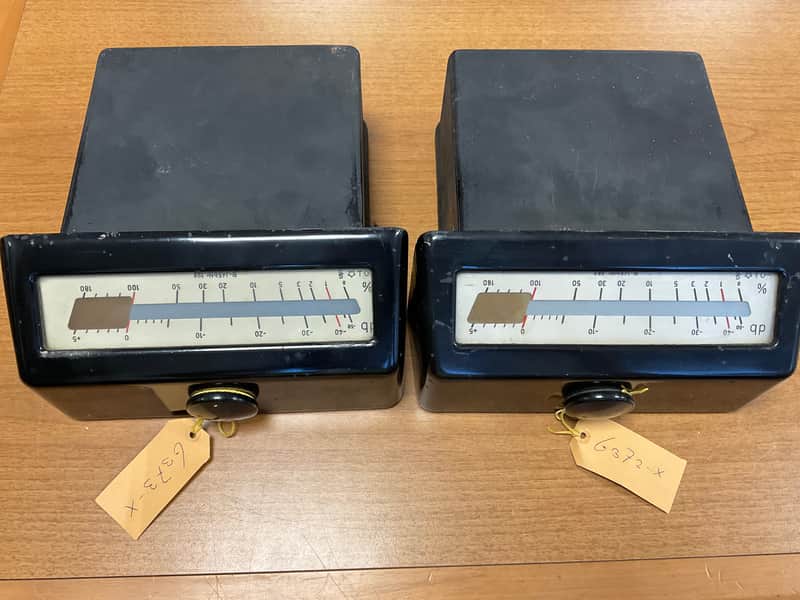 Siemens Maihak B-j45b PAIR MONO VU METER Telefunken image 1