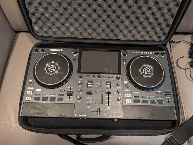 Numark Mixstream Pro+ 2-Channel Standalone Streaming DJ Console 2023 - Present - Black image 1