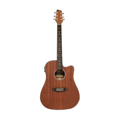 Stagg SA25 DCE MAHO Dreadnought Cutaway Sapele Top Okoume Neck 6-String Acoustic-Electric Guitar image 3