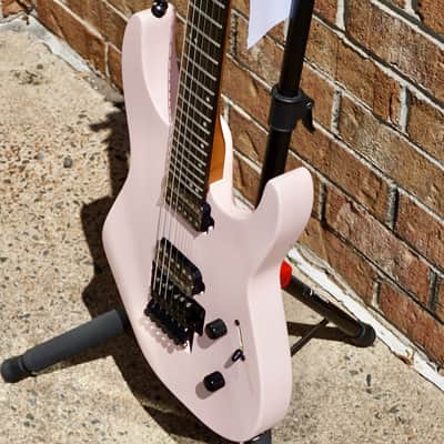 Jackson American Series Virtuoso Streaked Ebony Fingerboard Satin Shell Pink image 4