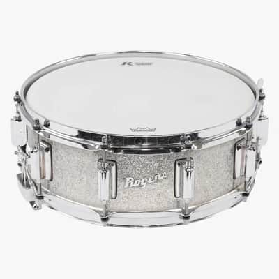 Rogers Dyna-Sonic Snare Drum 14x5 Silver Sparkle image 1