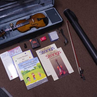 Musino VN4044 4/4 Violin with case, books, tuner, bow, accessories - LOCAL PICKUP image 1