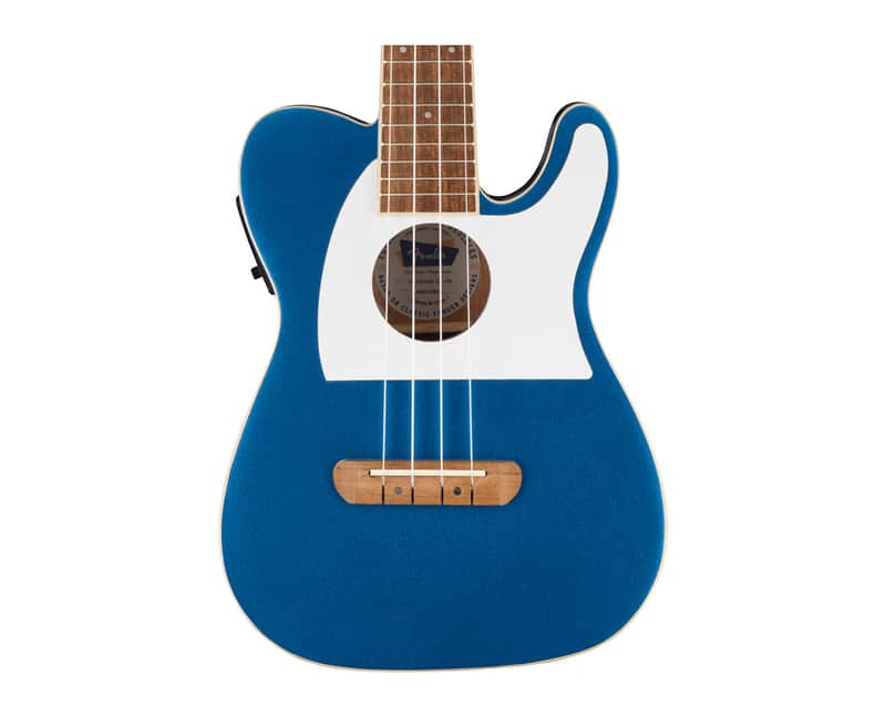 Used Fender Fullerton Tele Uke - Lake Placid Blue w/ Walnut FB image 1