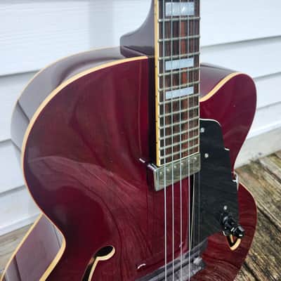 D'Angelico Premier EXL-1  Fiesta Red LIKE NEW image 2