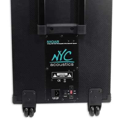 NYC Acoustics N10AR 10" Rechargeable Powered Speaker Bluetooth+Party Lights/Mic image 5