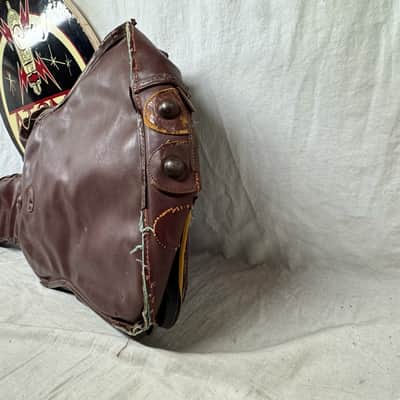 Artistic Products Company (Victoria) Vintage Plasti-Leather (Leather/Vinyl) Gig Bag 1950s - Brown image 8