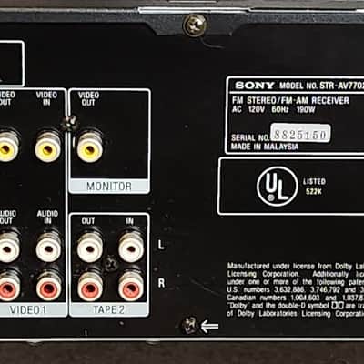 Sony Sony STR-AV770 i vintage Audio/Video Control Center 90s  - Black image 10