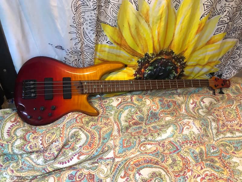 Ibanez SR870 Electric Bass Guitar Active Autumn Leaves Gradient w Case image 1