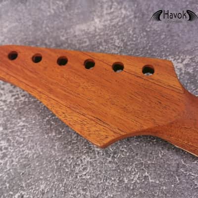 Mahogany Neck flame Maple Board Stainless Steel Jescar Frets image 6