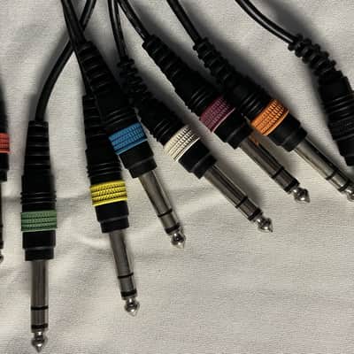 ART T-Patch 8-point balanced patch bay PLUS 15' TRS snake 2010s - Black image 6