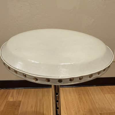 Vintage 60's Slingerland Round Drum Throne w/ White Top (Rm4) image 7