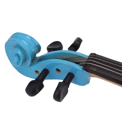 Ozics 4/4 Acoustic Violin Case Bow Rosin Sky Blue image 4