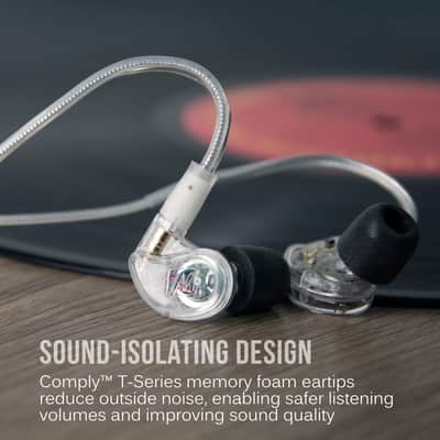 Mee Audio M6 PRO 2nd Generation Universal-Fit Noise-Isolating Musicians’ in-Ear Monitors Clear image 5